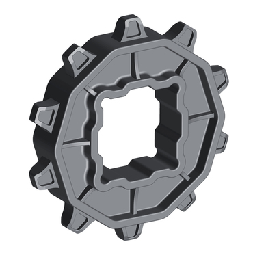 Molded drive sprockets square bore one piece floating for chains 2630